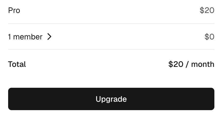 Upgrade to Vercel Pro for $20/mo